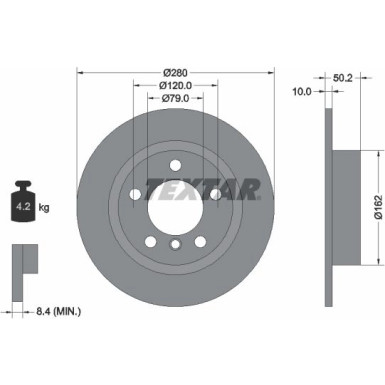 Bremsscheibe Mini T. Countryman/Paceman 10 PRO 92238703