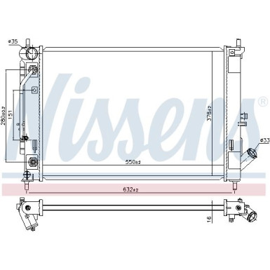 Wasserkühler PKW 606476