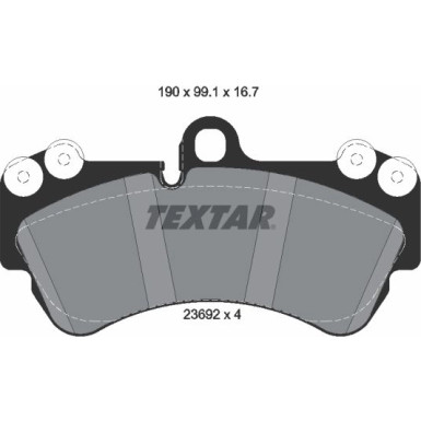 Bremsbelagsatz Vw P. Touareg 2.5Tdi/3.2V6 epad 2369202