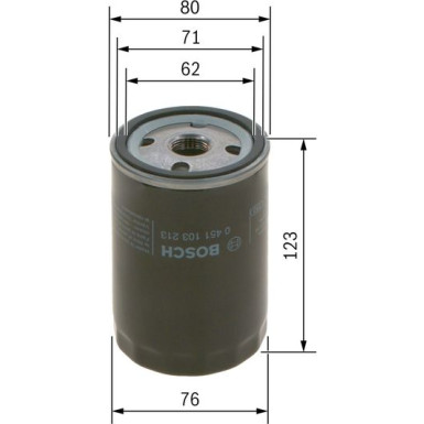 Ölfilter PORSCHE 944,911,968,924,959 0 451 103 213