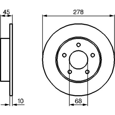 Bremsscheibe 0 986 479 B64 Bremsscheibe 0 986 479 B64