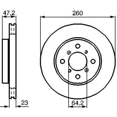 Bremsscheibe VA 0 986 478 415 Bremsscheibe VA 0 986 478 415