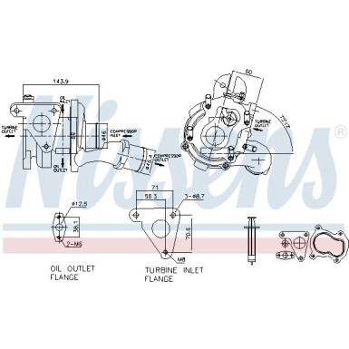 Nissens Turbo MITSUBISHI,NISSAN,OPEL,RENAULT FACTORY NEW 93093