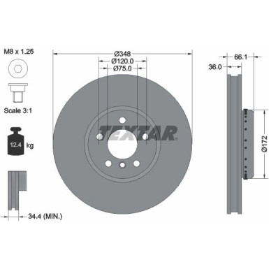 Bremsscheibe Bmw S. 5/6/7 10- Le PRO+ 92253725