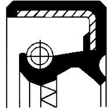 Wellendichtring, Kurbelwelle 01033808B