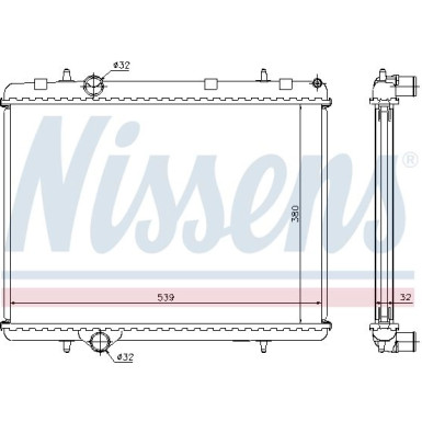 Wasserkühler PKW PEUGEOT PARTNER 1.6 HDI 06 FIRST FIT 636006