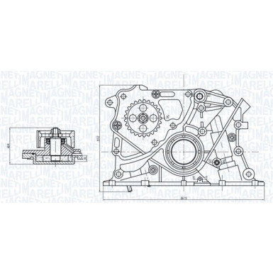 MAGNETI MARELLI Ölpumpe 351516000122 MAGNETI MARELLI Ölpumpe 351516000122