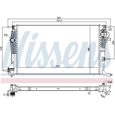 Wasserkühler PKW RENAULT MEGANE 2.0 DCI 08 637617