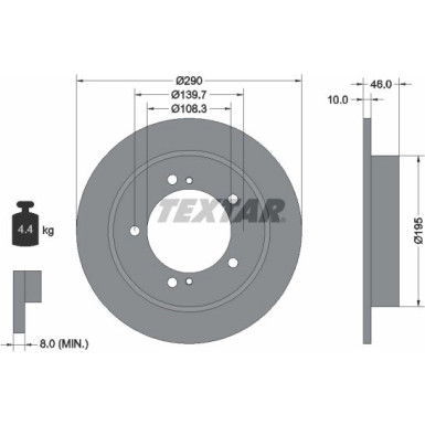 Bremsscheibe Suzuki P. Jimny 98 92237300