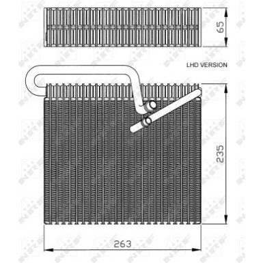 Verdampfer, Klimaanlage NRF36102