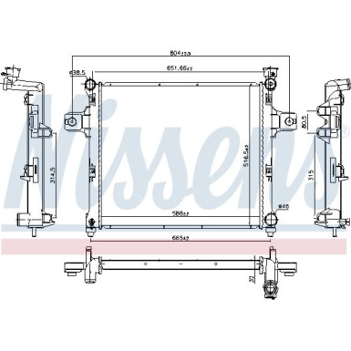 Wasserkühler PKW 61038 Wasserkühler PKW 61038