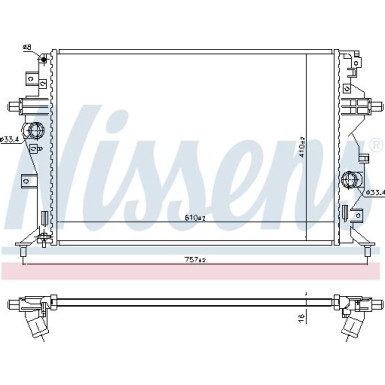 Wasserkühler PKW 606607 Wasserkühler PKW 606607