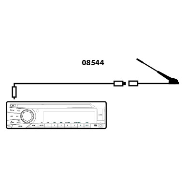 Phonocar Antennen-Adapter Kabel FAKRA DIN 30 cm Antennen-Adapter Kabel FAKRA -> DIN 08544