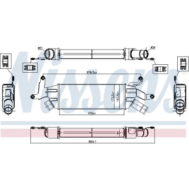 Ladeluftkühler PKW Mitsubishi Outlander 07 96086