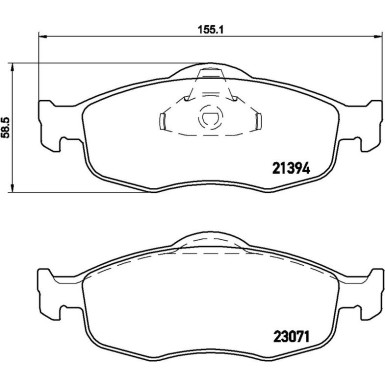 BREMBO Bremsklötze VA P 24 037 BREMBO Bremsklötze VA P 24 037