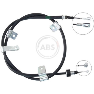 A.B.S. Handbremsseil Seilzug Festellbremse K17504 A.B.S. Handbremsseil Seilzug Festellbremse K17504