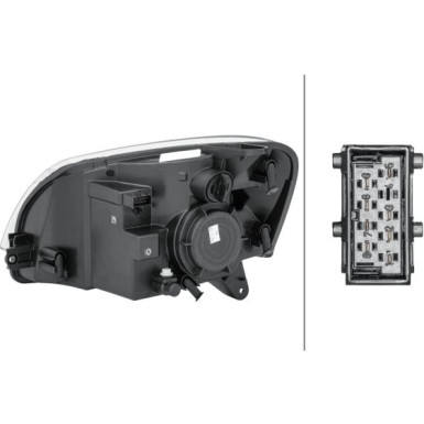 SCHEINWERFER R H4 HELLA CITROEN BERLINGO 12,02-3,08/PEU PARTNER 12,02-4,08 1EG 010 196-021