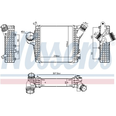 Ladeluftkühler PKW VW Touareg 3.0 TSI 18 961305 Ladeluftkühler PKW VW Touareg 3.0 TSI 18 961305