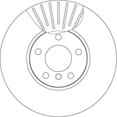 Bremsscheibe Bmw S. E70 X5 07 DF4852S