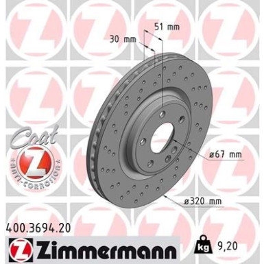 15 481 121 Bremsscheibe VA 400.3694.20 15 481 121 Bremsscheibe VA 400.3694.20