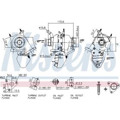 Nissens Turbo ALFA Mito,OPEL,FIAT 08 FACTORY NEW 93342 Nissens Turbo ALFA Mito,OPEL,FIAT 08 FACTORY NEW 93342