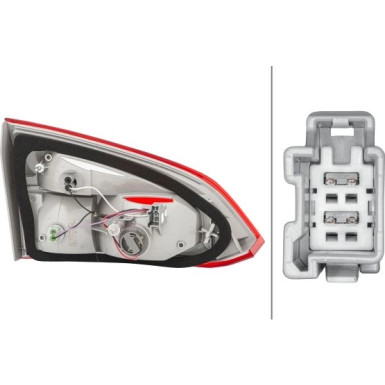 HECKLEUCHTE R 12 V HELLA FORD FOCUS KOMBI 7,10-10,14 2TP 354 995-101