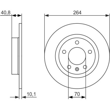 Bremsscheibe HA 0 986 479 715 Bremsscheibe HA 0 986 479 715