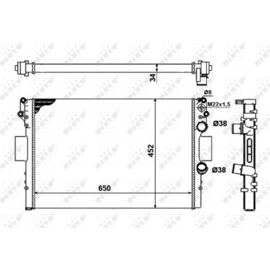 Kühler, Motorkühlung 53623A