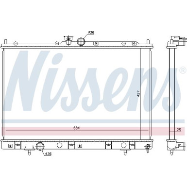 Wasserkühler PKW 628972