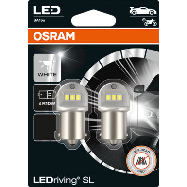 Osram LEDriving® SL ~R10W BA15s 1.2W 12V 6000K 125 lm White 2 St 5008DWP-02B
