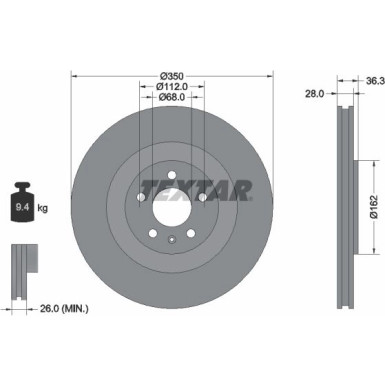 Bremsscheibe PRO+ 92290405 Bremsscheibe PRO+ 92290405