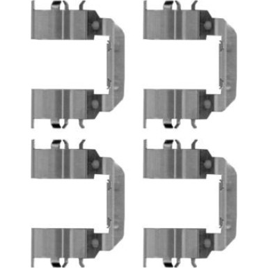 Zubehörsatz, Scheibenbremsbelag 82513500