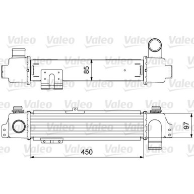 VALEO Druckluftkühler 818634 VALEO Druckluftkühler 818634