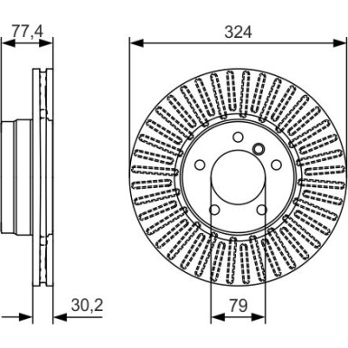 Bremsscheibe 0 986 479 D39 Bremsscheibe 0 986 479 D39