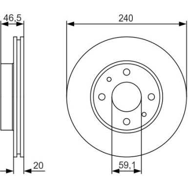 Bremsscheibe 0 986 479 S74 Bremsscheibe 0 986 479 S74