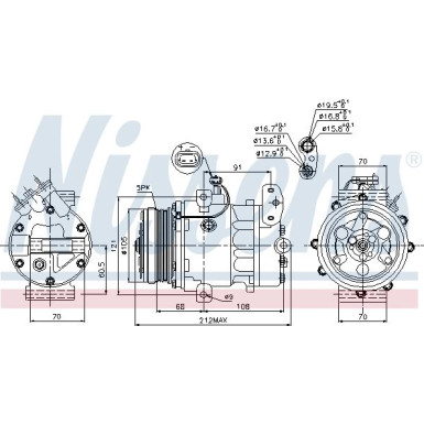 Kompressor PKW OPEL Astra F,G,Zafira FIRST FIT 89037