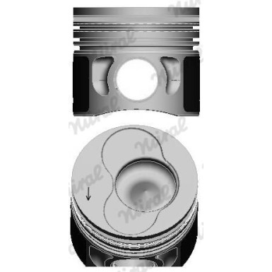 NÜRAL Kolben 87-114907-25