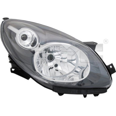 Scheinwerfer R H4 +LWR +MOT SCHWARZ RENAULT TWINGO II 3,07-12,11 5285,513,2
