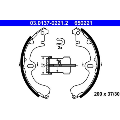 Bremsbackensatz 03.0137-0221.2 Bremsbackensatz 03.0137-0221.2