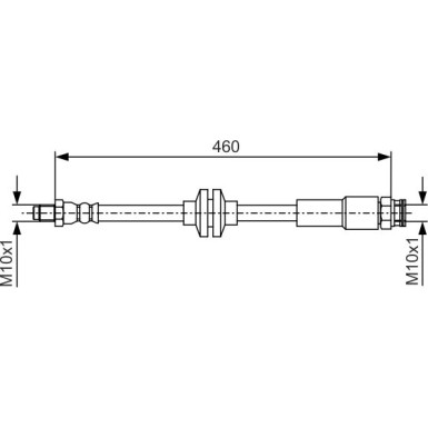 Bremsschlauch ALFA,FIAT 1987481543