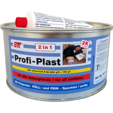 STC Profi-Plast 2in1 (2K Füll-/Feinspachtel) Kanister 2 kg | 75712 STC Profi-Plast 2in1 (2K Füll-/Feinspachtel) Kanister 2 kg | 75712