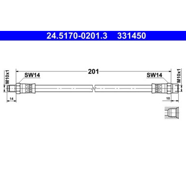 Bremsschlauch 24.5170-0201.3