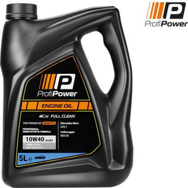 PROFIPOWER Motoröl 10W40 A3 / B4 MB 229.1 VW 505.00 5 Liter 10W40 PP 5 PROFIPOWER Motoröl 10W40 A3 / B4 MB 229.1 VW 505.00 5 Liter 10W40 PP 5