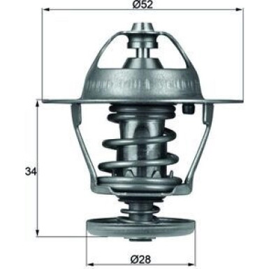 Thermostateinsatz mit Dichtung TX 68 88D
