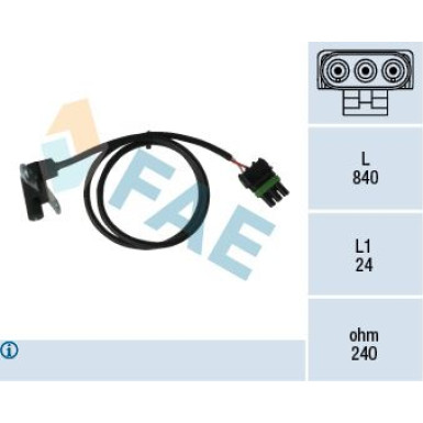 FAE Impulsgeber, Kurbelwelle 79025 FAE Impulsgeber, Kurbelwelle 79025