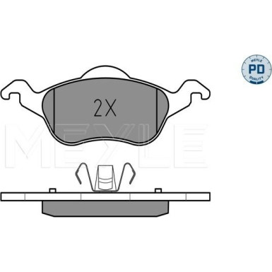 Bremsbelagsatz Ford P. Focus 1.4-2.0 10/98 MEYLE-PD: Advanced performance and design 025 231 5419/PD