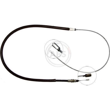 A.B.S. Handbremsseil Seilzug Festellbremse K17336 A.B.S. Handbremsseil Seilzug Festellbremse K17336