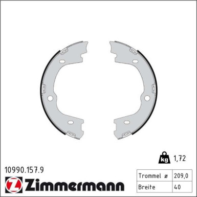 ZIMMERMANN Bremsbacken 10990.157.9