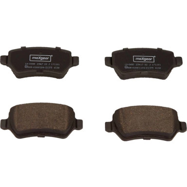Bremsbelagsatz Opel T. Astra G/H/Zafira 19-0450 Bremsbelagsatz Opel T. Astra G/H/Zafira 19-0450