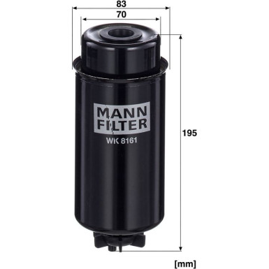 Mann & Hummel Kraftstofffilter LKW John Deere WK 8161